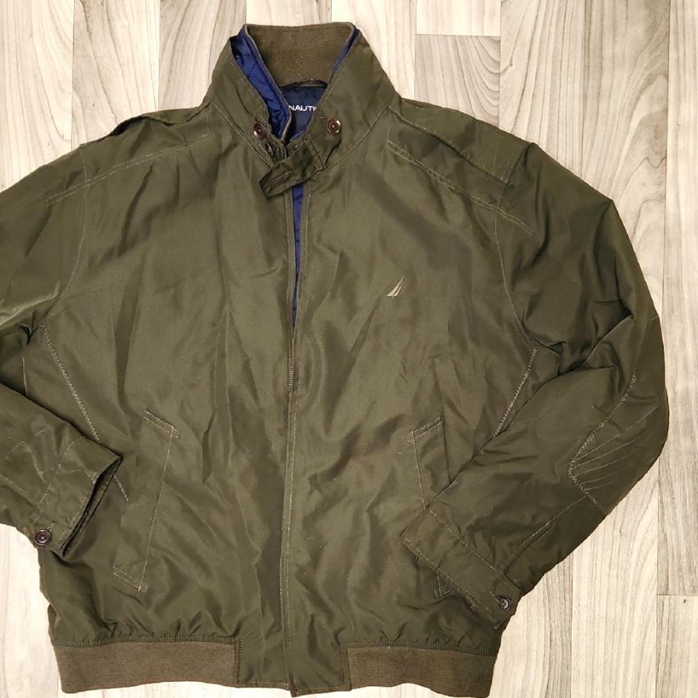 Nautica Men's Bomber Green Jacket